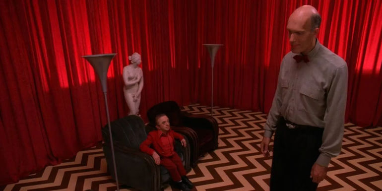 Dale looking at the Giant from Twin Peaks