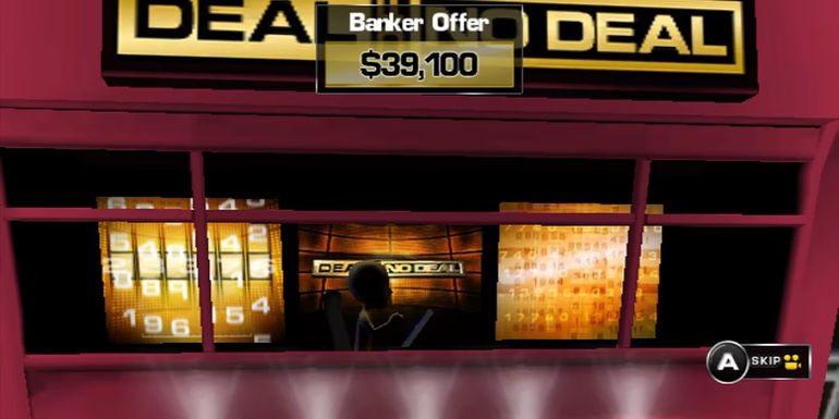The Deal or No Deal banker in video game