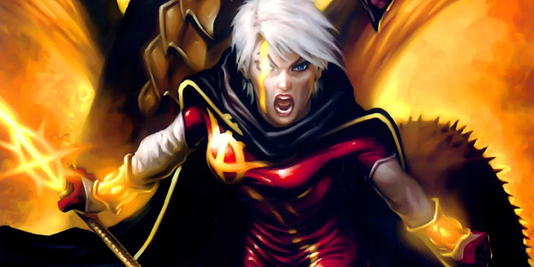 Phyla-Vell aka Quasar running towards the viewer