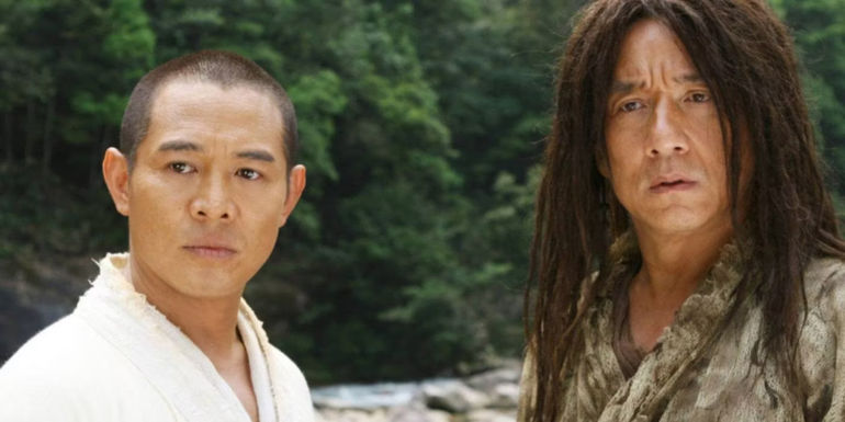 Jackie Chan and Jet Li looking confused in The Forbidden Kingdom