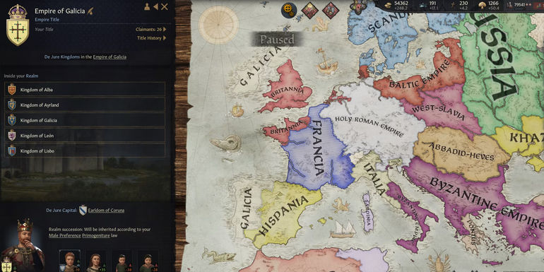 Crusader Kings 3 How To Form An Empire Galicia