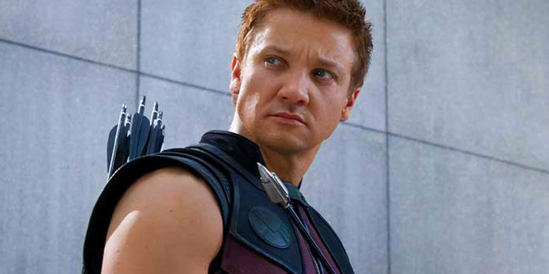 Jeremy Renner as Clint Barton, Hawkeye in The Avengers