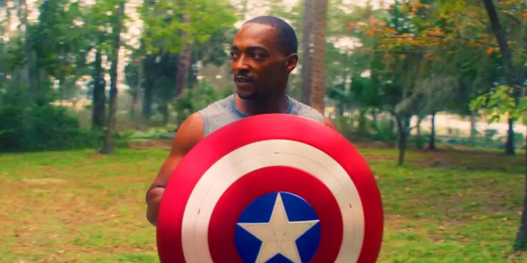 Sam Wilson training to be Captain Americai The Falcon and the Winter Soldier