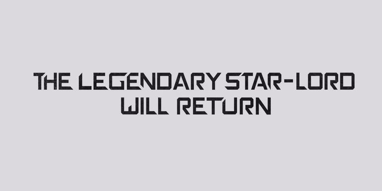 The Legendary Star-Lord Will Return post-credits sign on Guardians of The Galaxy Vol. 3