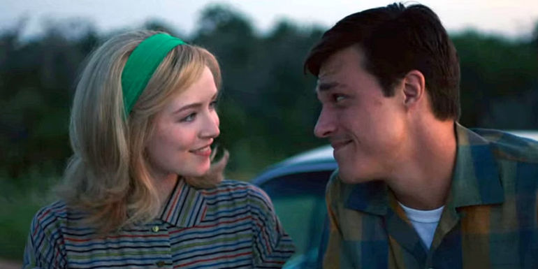 Finn Wittrock as Freddie Steinmark and Sarah Bolger as Linda Wheeler in My All American.