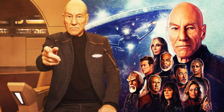 Patrick Stewart and the cast of Star Trek: Picard season 3