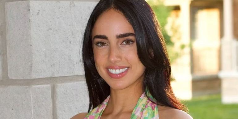 The Bachelor Season 28's Maria Georgas Posing Outside