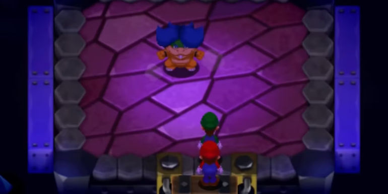 Mario and Luigi interrupted by Ludwig von Koopa in the game Mario & Luigi: Dream Team