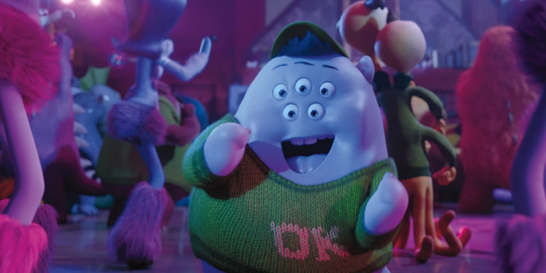 oozma Kappa at a party in Monsters University