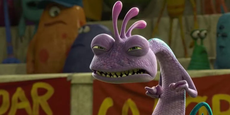 Randall looks angry in Monsters University