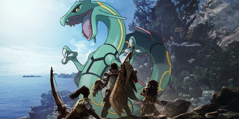 A Creative Twist: Monster Hunter Version of Legendary Pokemon Rayquaza