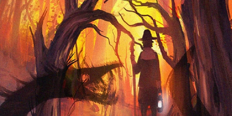 Illustration from Hawthorne's Young Goodman Brown reprint