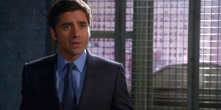 Ken Turner (John Stamos) looking apologetic in Law and Order SVU.