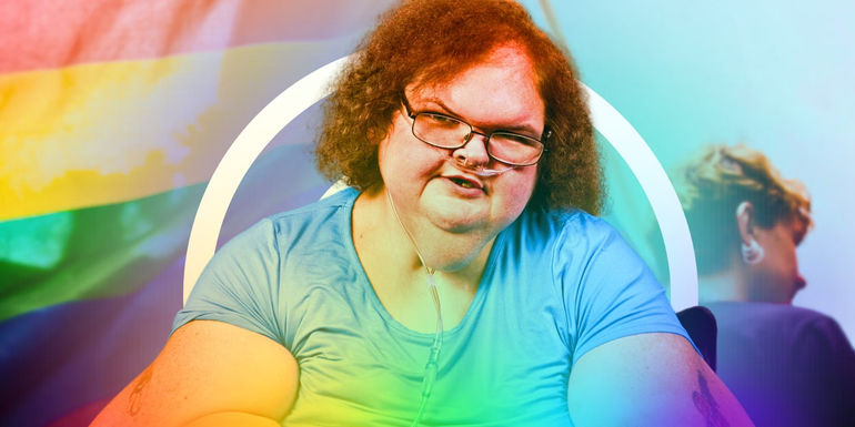 1000-Lb Sisters Star Tammy Slaton with Pride flag