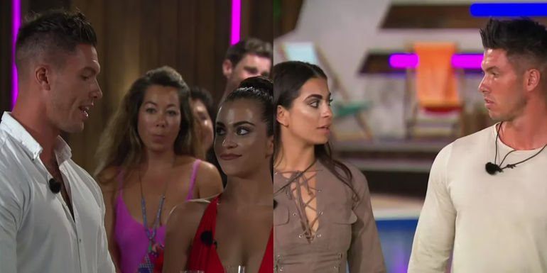 Split Image Katie and Adam M Love Island