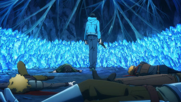 Jinwoo's Massacre (Image via A-1 Pictures)