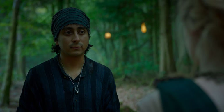 Graydon (Tony Revolori) looking bemused in Willow episode 5.
