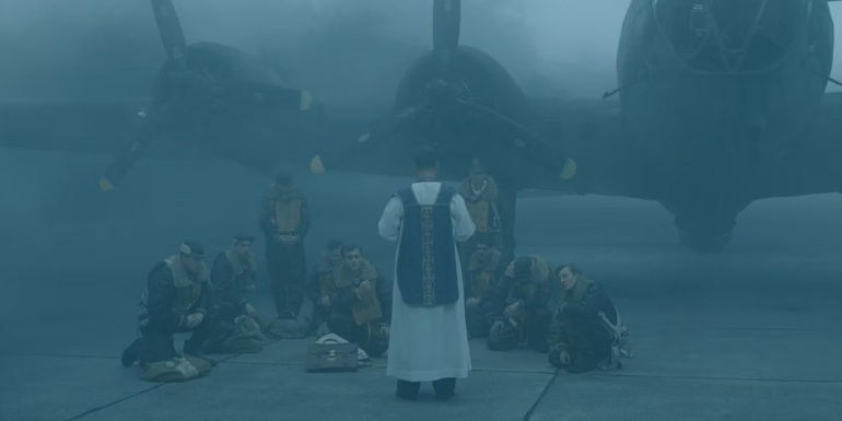 Priest and the 100th in Masters of the Air episode 3