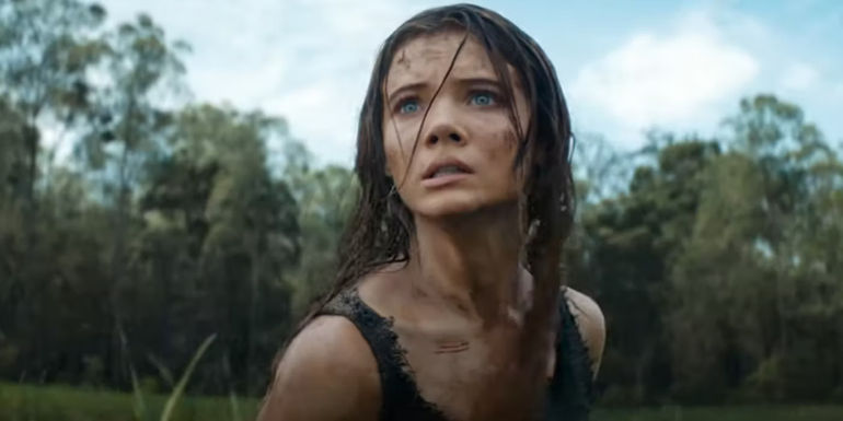 Fraya Allan being chased by Proximus in Kingdom of the Planet of the Apes