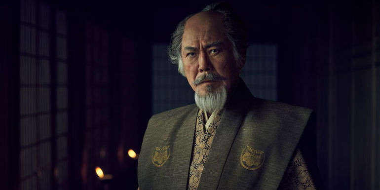 Hiromatsu stares ahead in Shogun