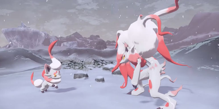 Hisuian Zoroark & Zorua In Pokemon Legends Arceus