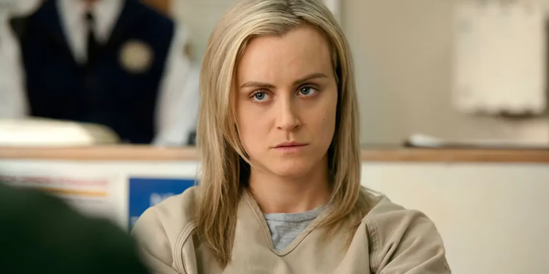 Piper Chapman (Taylor Schilling) looking unimpressed in Orange is the New Black