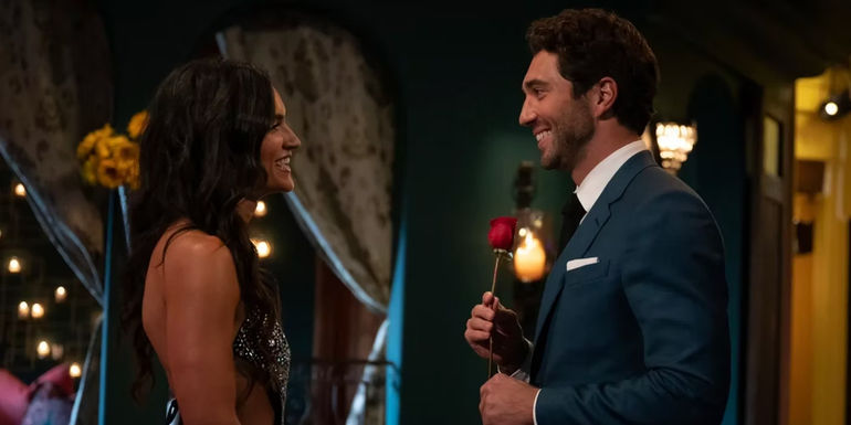 The Bachelor Season 28 Contestant Madina Alam Receiving A Rose From Joey Graziadei