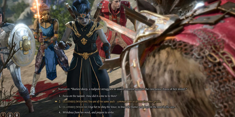 Turn gnoll leader against the others