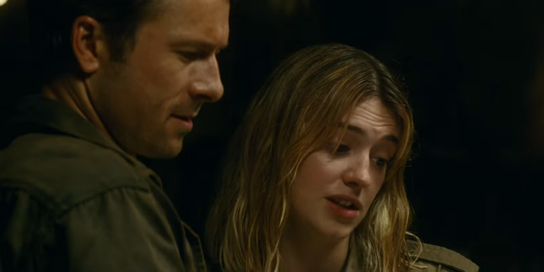 Glen Powell and Daisy Edgar-Jones in the trailer for Twisters