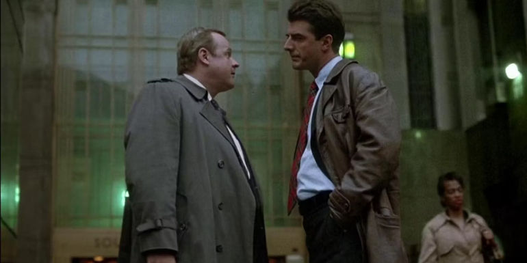 Max Greevey and Mike Logan in Law & Order