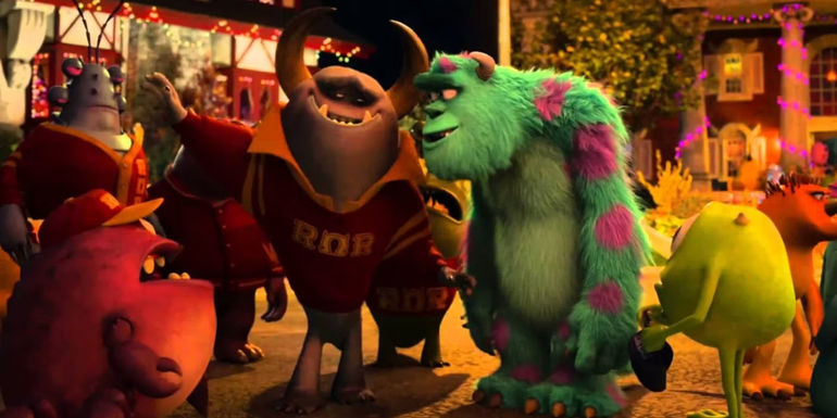 Roar Omega Roar pose chat with Sulley in Monsters University