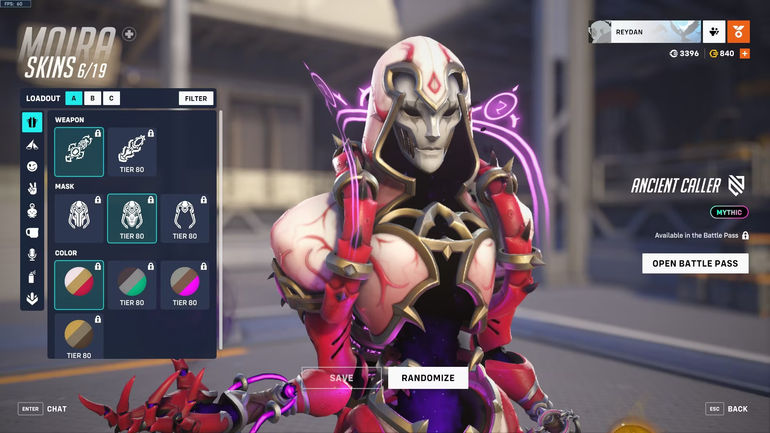 overwatch 2 season 9 champions ancient caller moira mask 2