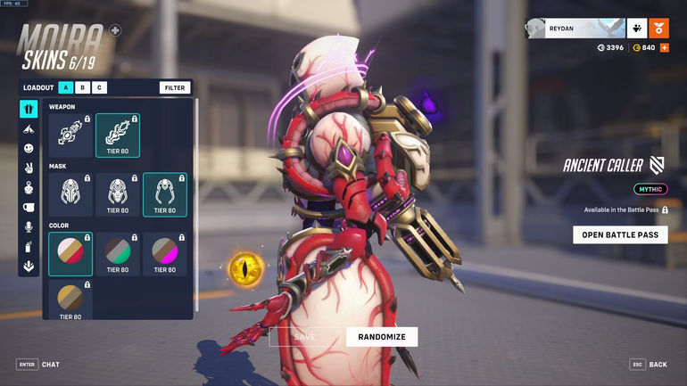 overwatch 2 season 9 champions ancient caller moira weapon 2