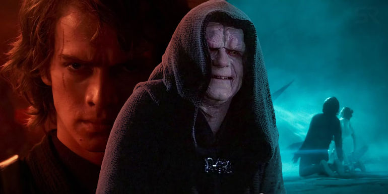 Emperor palpatine Anakin Star Wars revenge of the sith Rise of skywalker rey and kylo ren dyad