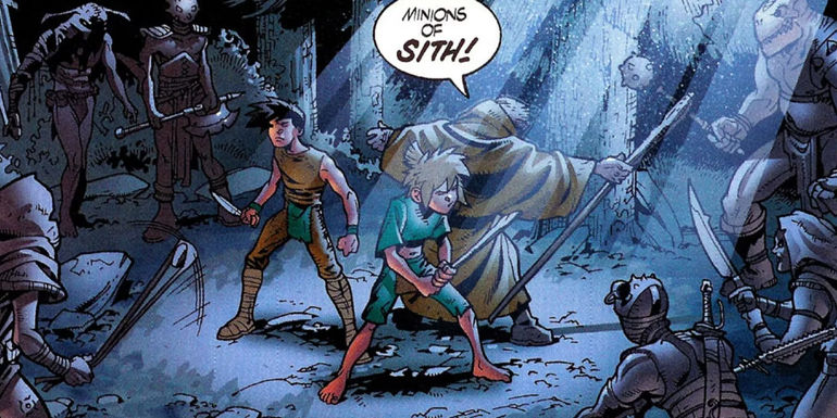 Star Wars Jedi Vs. Sith Comic with Darth Zannah as Rain.