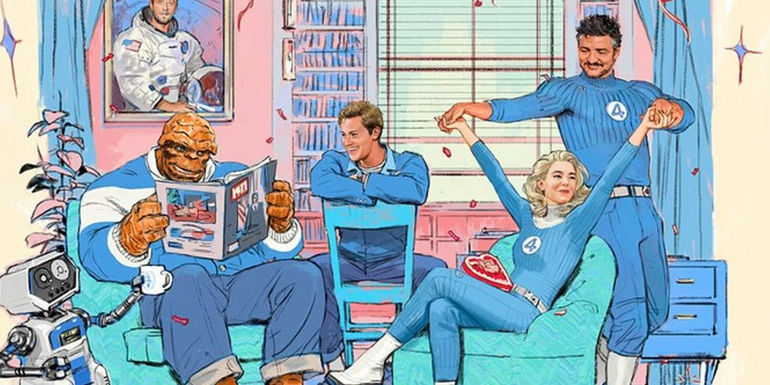 Offical Art Announcing The Cast Of Marvel's Fantastic Four