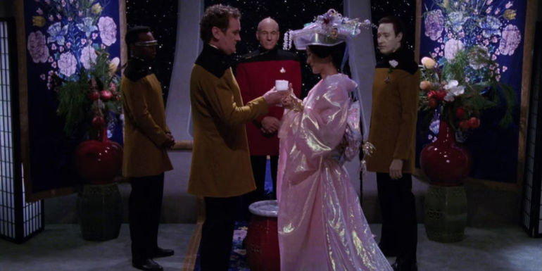 Star Trek TNG Datas Day O'Brien Keiko wedding Picard