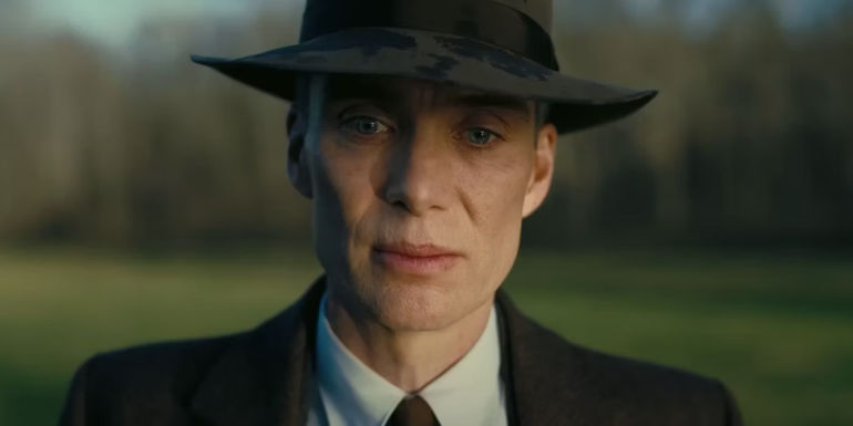Cillian Murphy as J. Robert Oppenheimer in Oppenheimer's final moments.