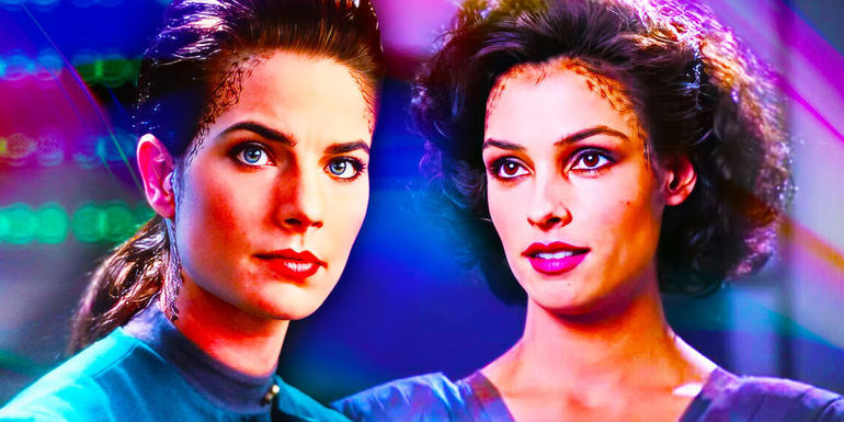 Terry Farrell as Jadzia Dax, Famke Janssen in Star Trek: TNG