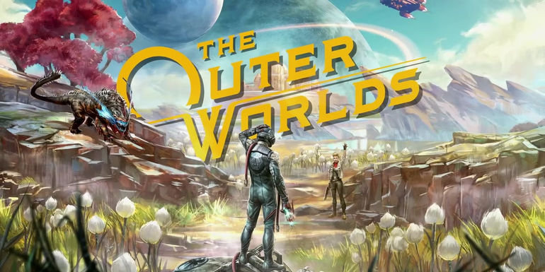 A first person perspective of a created character in the outer worlds