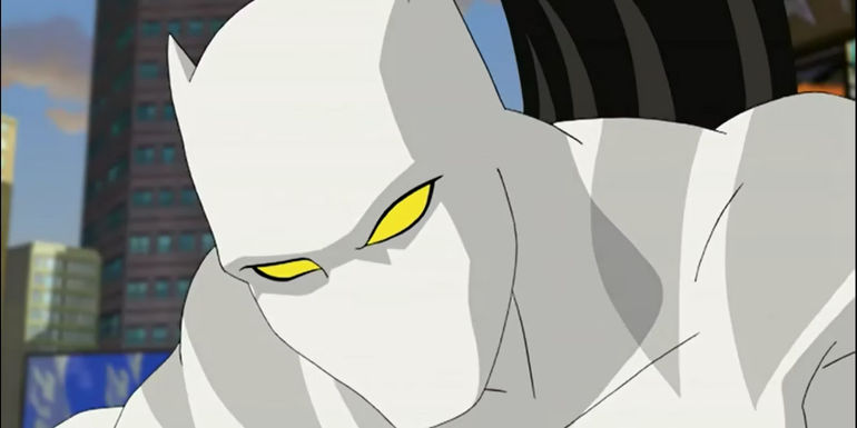 Close up of Hector Ayala White Tiger in cartoon