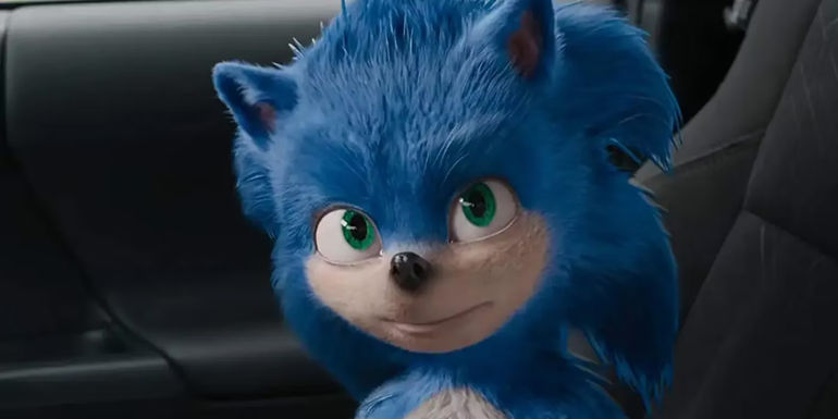 Ugly Sonic in the Sonic the Hedgehog movie trailer