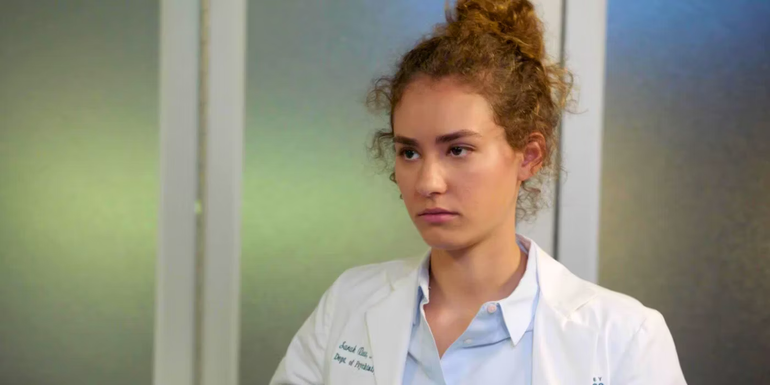 Dr. Sarah Reese looking annoyed in Chicago Med