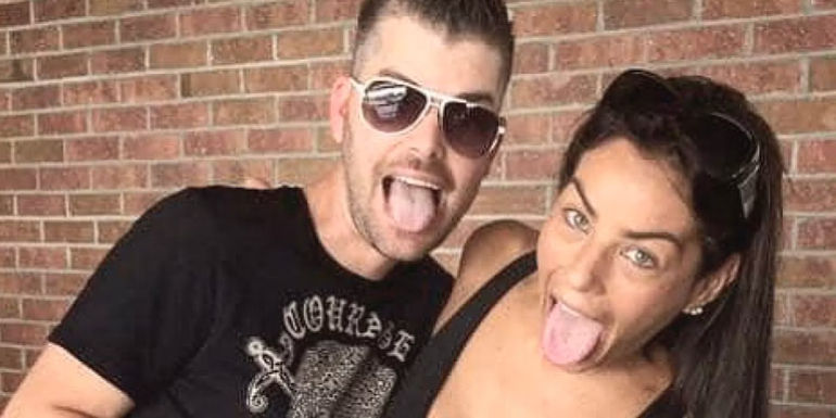 Tim Veronica 90 Day Fiance sticking out their tongues