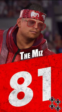 wwe 2k24 the miz overall rating