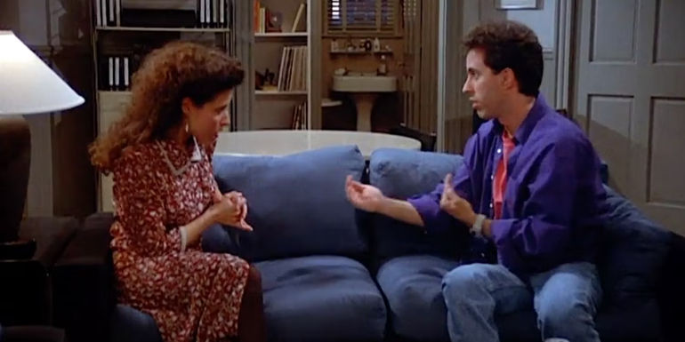 Jerry and Elaine in Seinfeld - The Deal