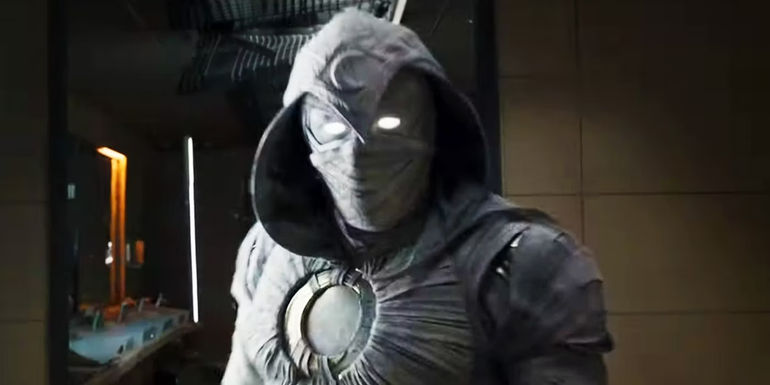 Moon Knight in his full costume in Moon Knight's premiere episode