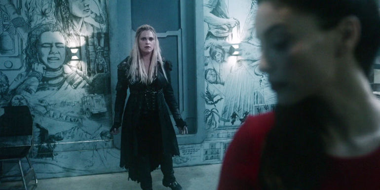 Clarke and Allie in The 100 season 6, episode 7