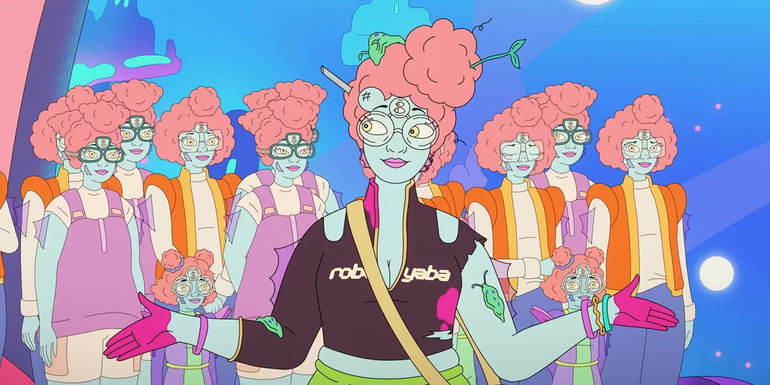 keke palmer's animated character and characters with glasses in the second best hospital in the galaxy