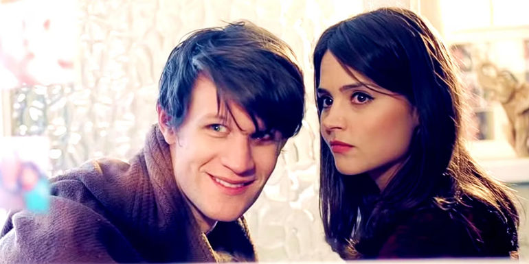 Matt Smith's Eleventh Doctor and Jenna Coleman's Clara in Doctor Who